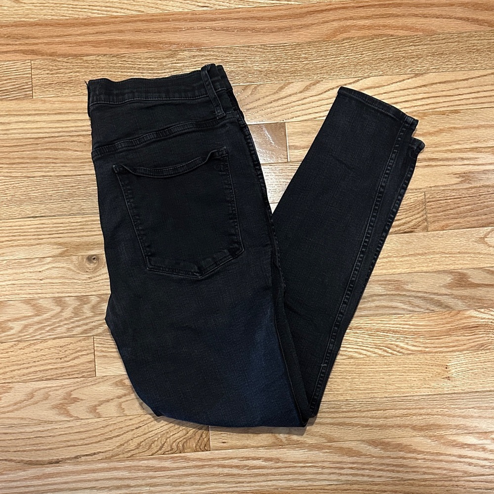 Madewell high rise skinny black jeans